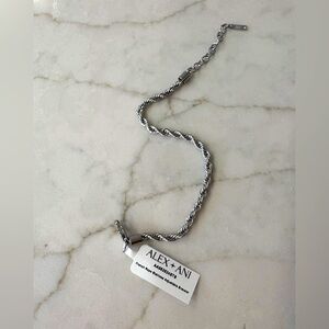 Alex and Ani Silver Bracelet- French Rope Stainless Adjustsable Bracelet